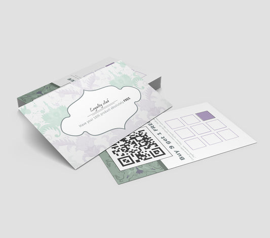 Loyalty cards double sided 350gsm uncoated